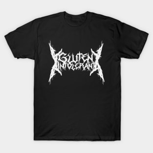 Metal Band Logo Gluten Intolerance T-Shirt